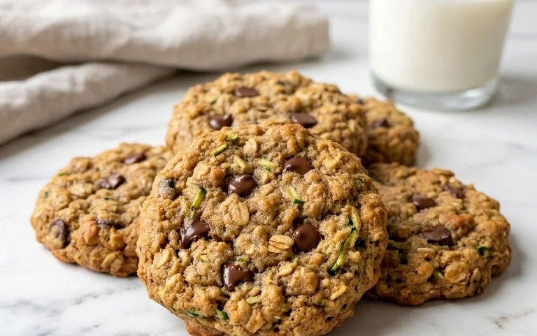 Healthy Zucchini Oatmeal Cookies
