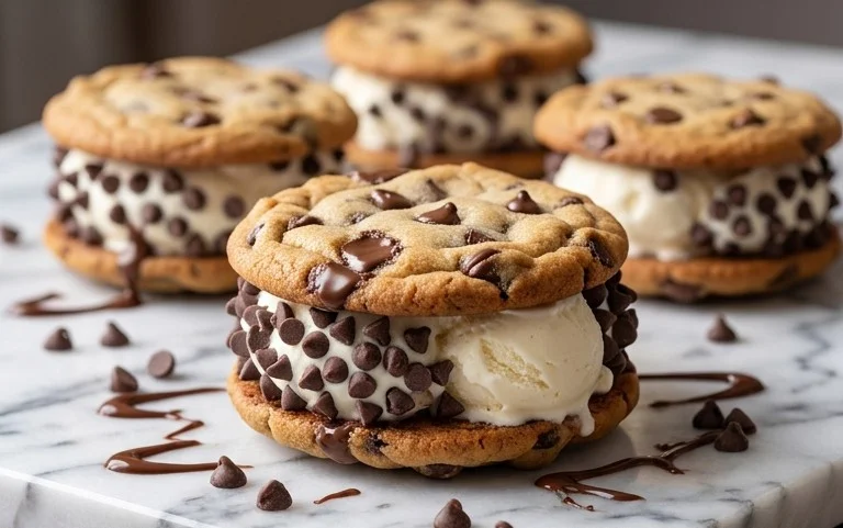Cookie Ice Cream Sandwiches (Like a Chipwich!)