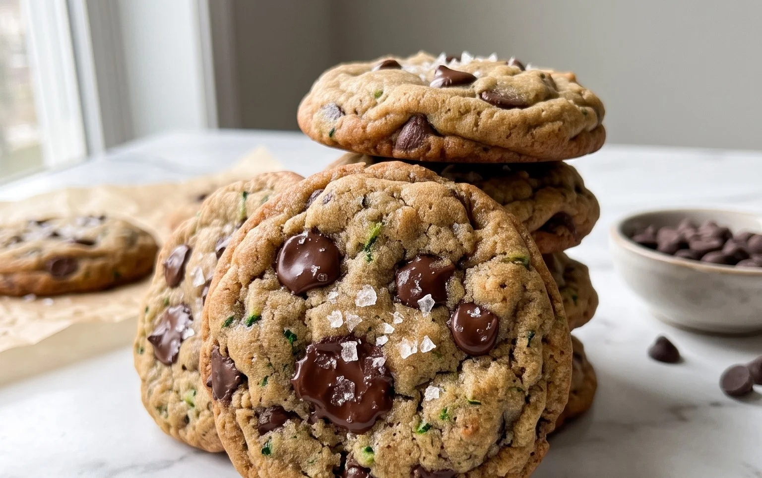 Zucchini Chocolate Chip Cookies