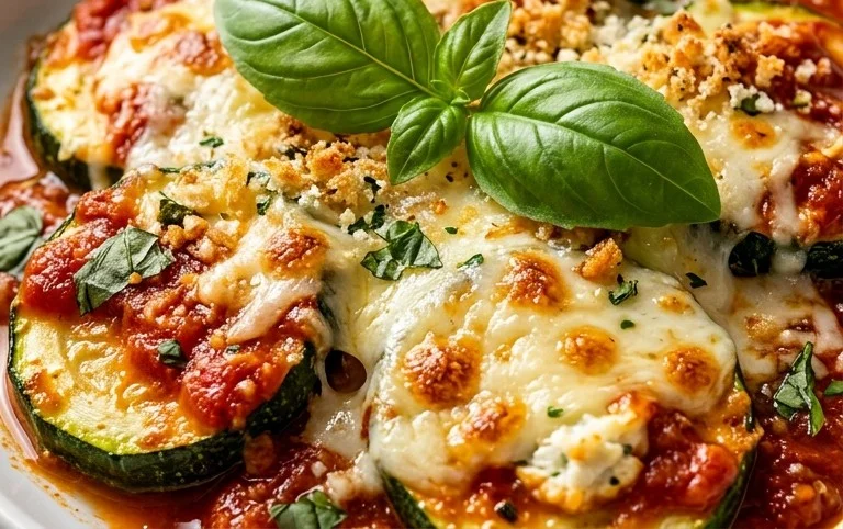 Three Cheese Zucchini Parmesan
