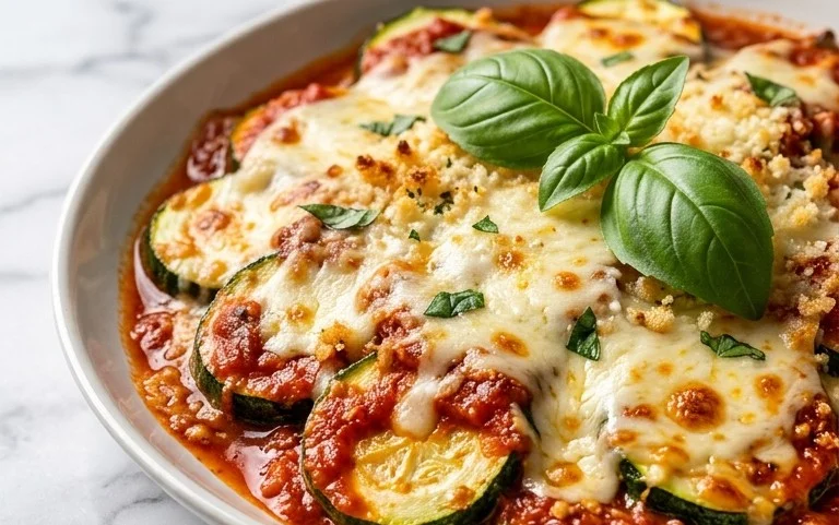 Three Cheese Zucchini Parmesan