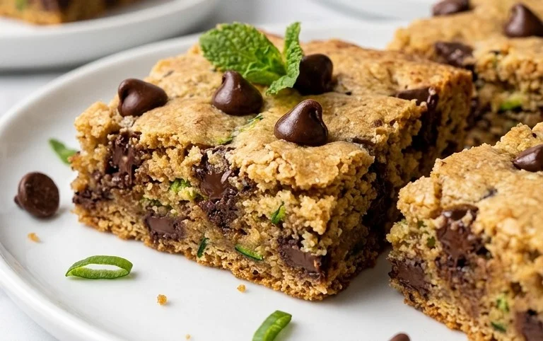 Chocolate Chip Zucchini Cookie Bars