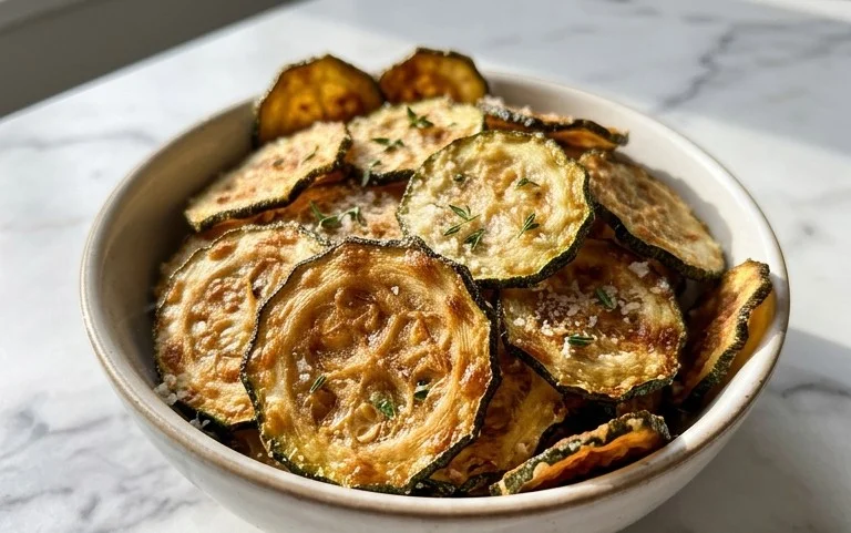 Crispy Baked Zucchini Chips