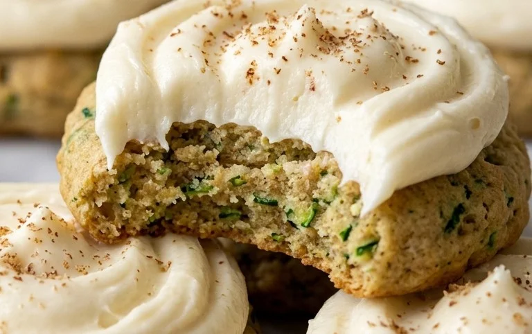 Zucchini Cookies with Cream Cheese Frosting