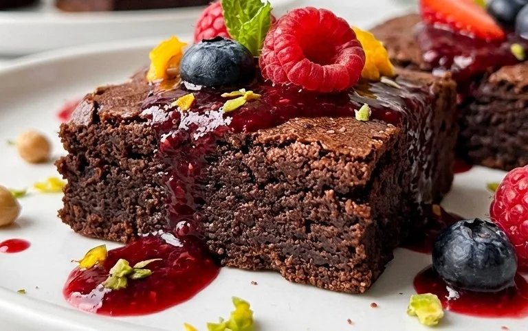 Flourless Chickpea Brownies (Vegan & Gluten Free)