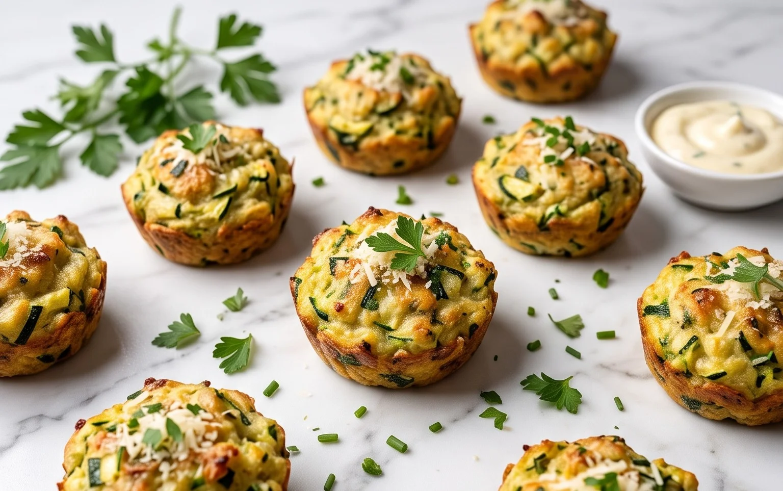 Zucchini Garlic Bites