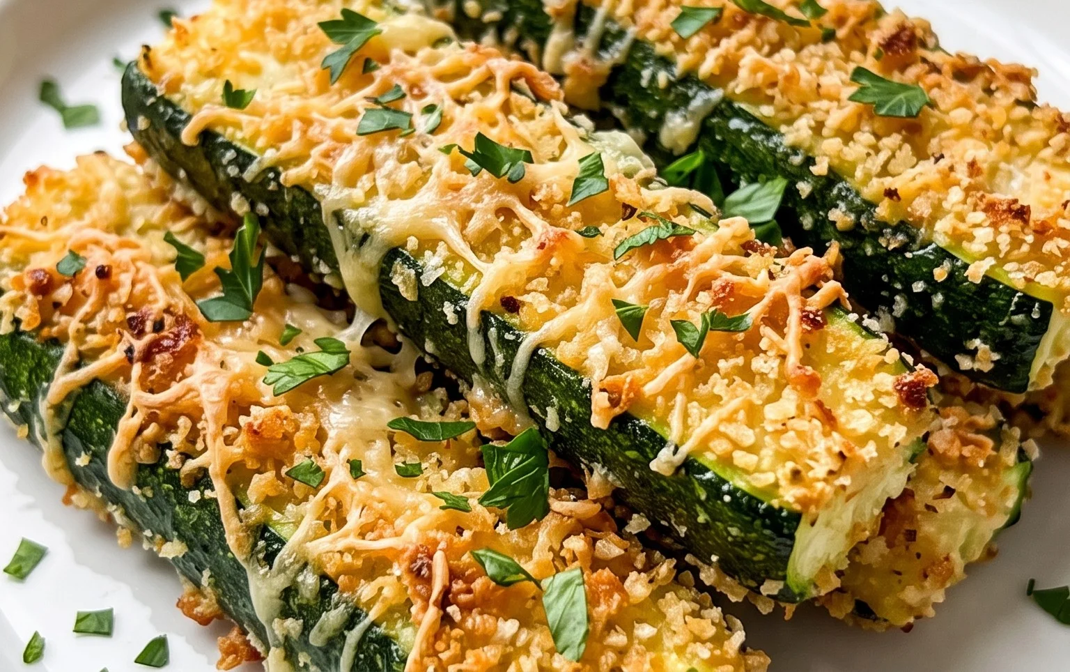 Parmesan Crusted Zucchini Sticks